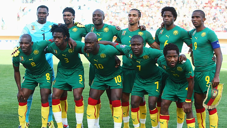 תמונה קבוצתית נבחרת קמרון מונדיאל 2010