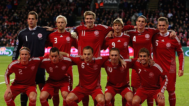 תמונה קבוצתית נבחרת דנמרק מונדיאל 2010