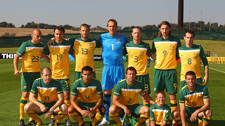 תמונה קבוצתית נבחרת אוסטרליה מונדיאל 2010