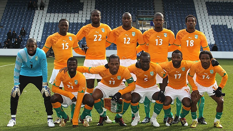 תמונה קבוצתית נבחרת חוף השנהב מונדיאל 2010