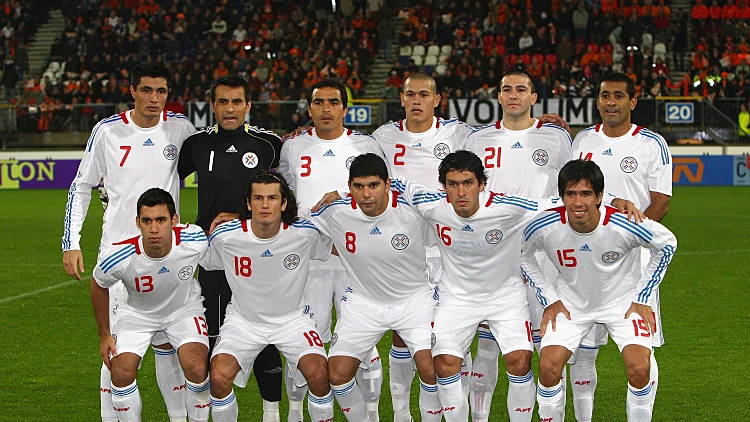 תמונה קבוצתית נבחרת פרגוואי מונדיאל 2010