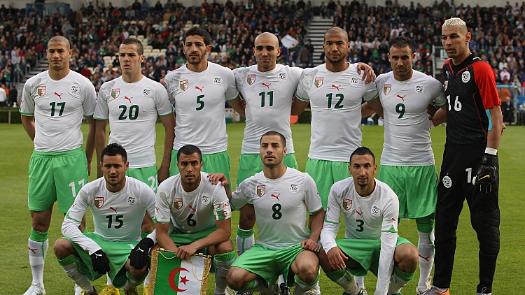 תמונה קבוצתית נבחרת אלג'יריה מונדיאל 2010