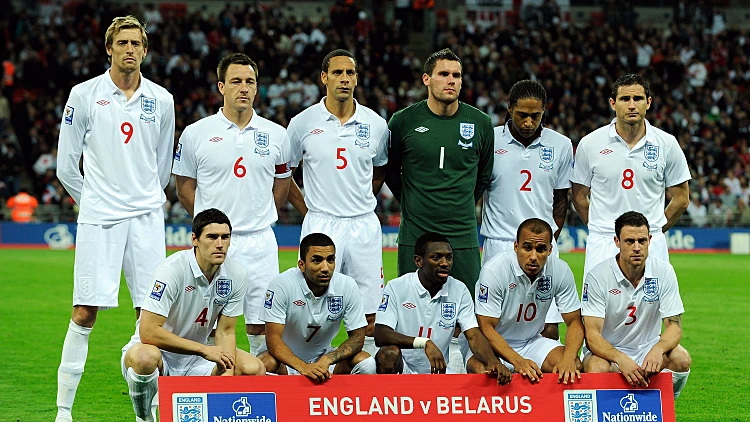 תמונה קבוצתית נבחרת אנגליה מונדיאל 2010