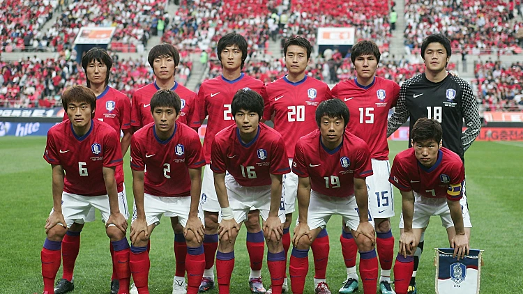 תמונה קבוצתית נבחרת דרום קוריאה מונדיאל 2010