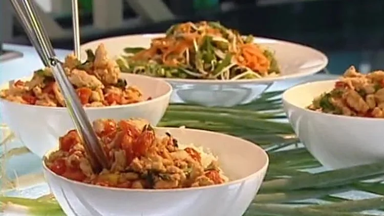 אורז עם נתחי עוף בצ'ילי