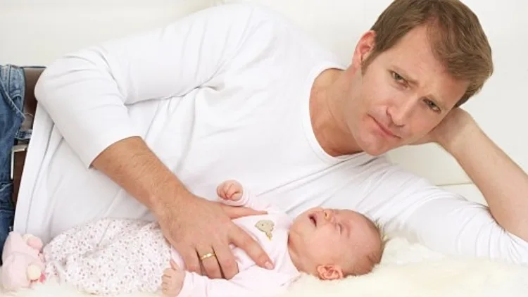 אבא ותינוקת