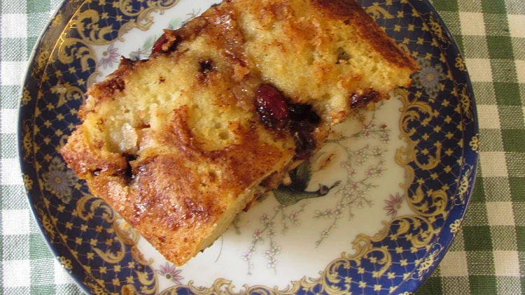 עוגת תפוחים עם שוקולד