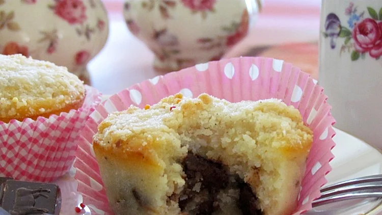 מאפינס אגסים ושוקולד