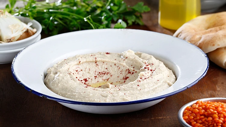 חומוס עדשים כתומות