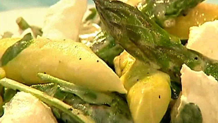 סלט אספרגוס ורוקט מתוך התוכנית של אהרוני 19.12.10