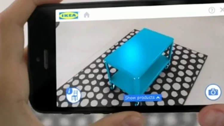 מציאות רבודה באפליקציית איקאה