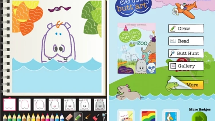 butt art אפליקציית ציור לילדים