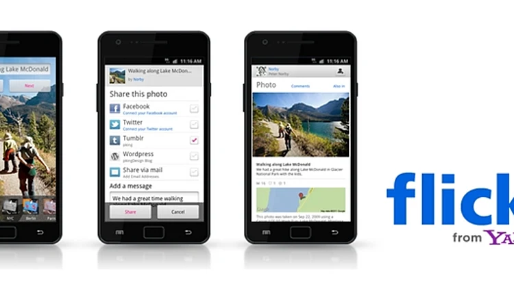 אפליקציית Flickr לאנדרואיד