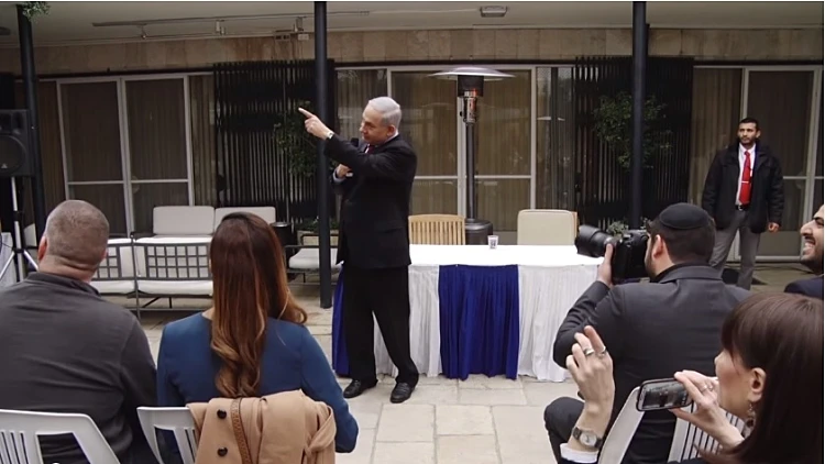 בנימין נתניהו לבלוגרים