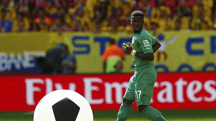 בלון בצורת כדורגל נזרק למגרש במהלך המונדיאל