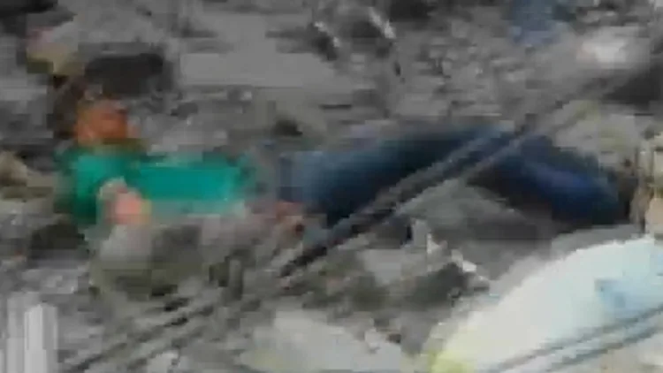 קטע מסרטון שמופץ על ידי הפלסתינים, צינור לילה