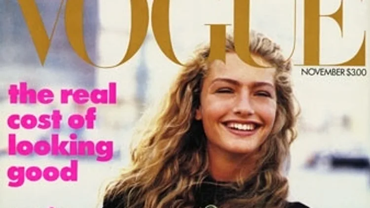 מיכאלה ברקו על שער ווג נובמבר 1988