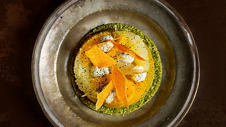 טארט הדרים עם סבלה שמן זית