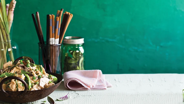 קארי חצילים אפונה וטופו