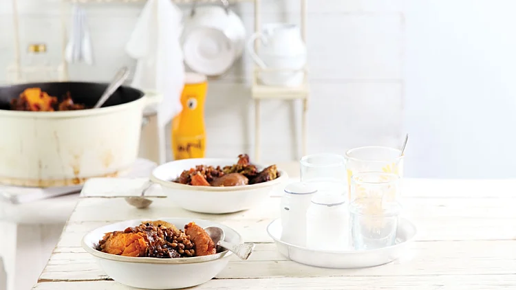 חמין צמחוני עם סילאן