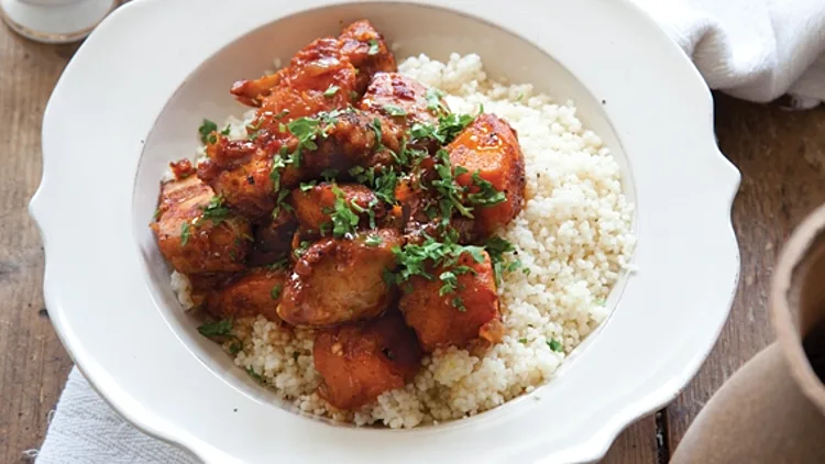 תבשיל פרגיות עם דלעת