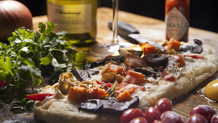 פוקצ'ה עם ירקות