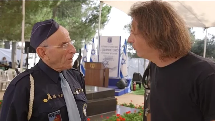 שי שטרן באזכרה של ז'בוטינסקי