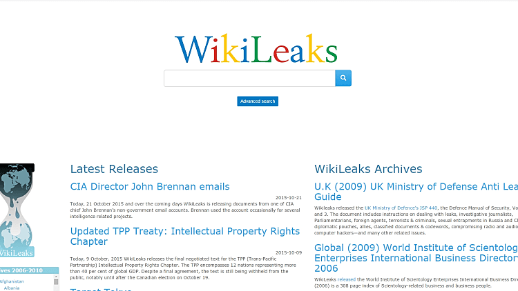 אתר וויקי ליקס מפרסם את  המיילים של ראש ה CIA