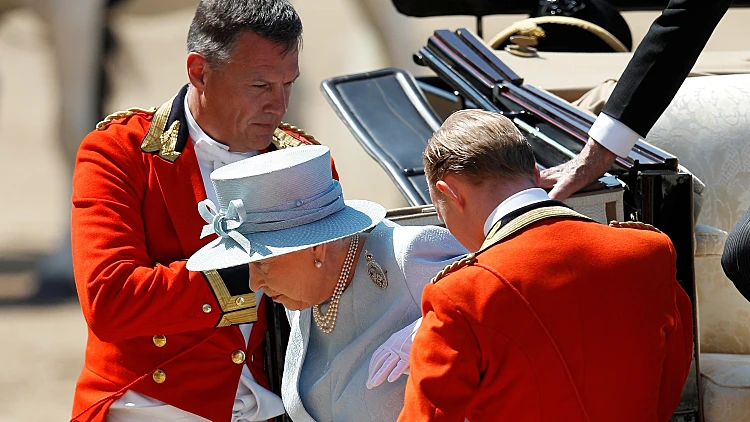 המלכה אליזבת ביום הולדתה ה-91