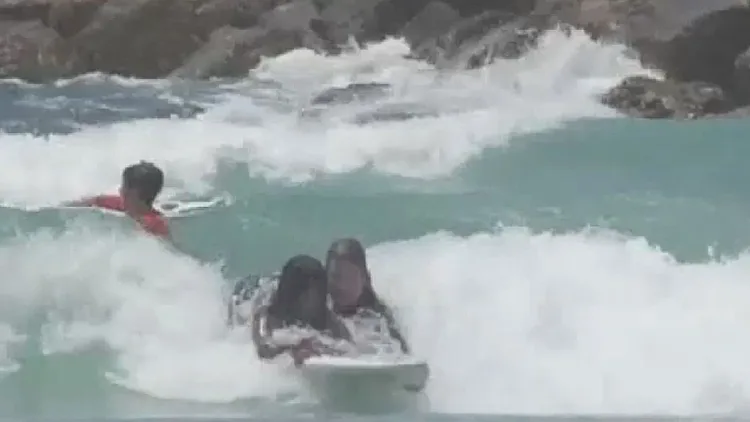 הגיעו לצלם פרסומת והצילו אם ובנה מטביעה