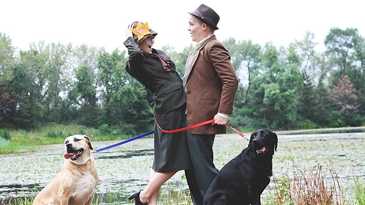 טוני וקורין משחזרים סצנות מ-101 דלמטים