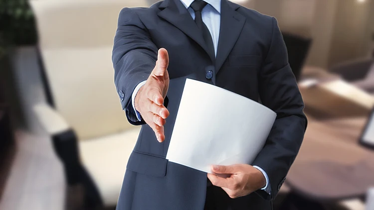 משכורת, בוס, משרד, חוזה, לחיצת יד