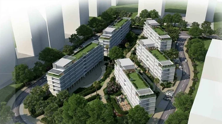 הדמיה מתחם ההסתדרות בגבעתיים