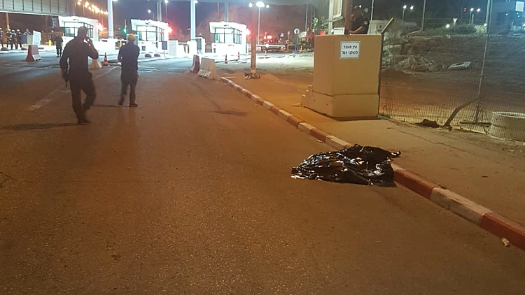 זירת ניסיון הפיגוע במחסום תאנים