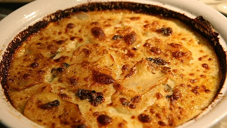 גרטאן תפוחי אדמה עם בטטות ושמנת