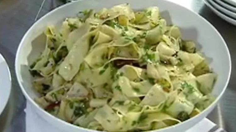 פסטה עם לבבות ארטישוק - כיריים אינדוקציה של סמסונג