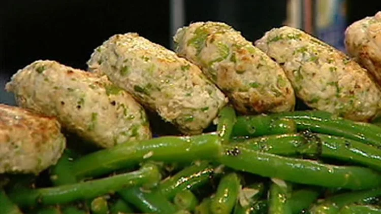 קבב דגים עם שעועית ירוקה - כיריים אינדוקציה של סמסונג