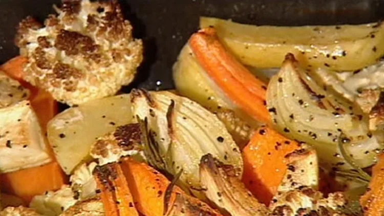 ירקות שורש בתנור