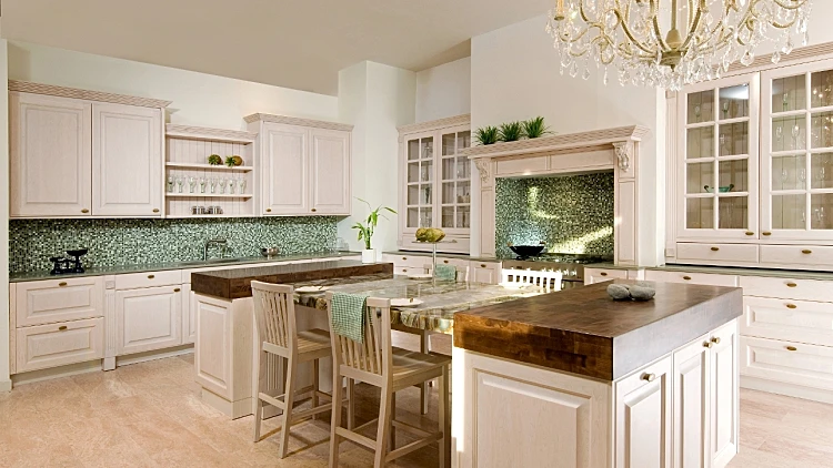 אי במטבח של מטבחי הדקל