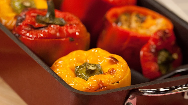 פלפלים ממולאים צמחוניים