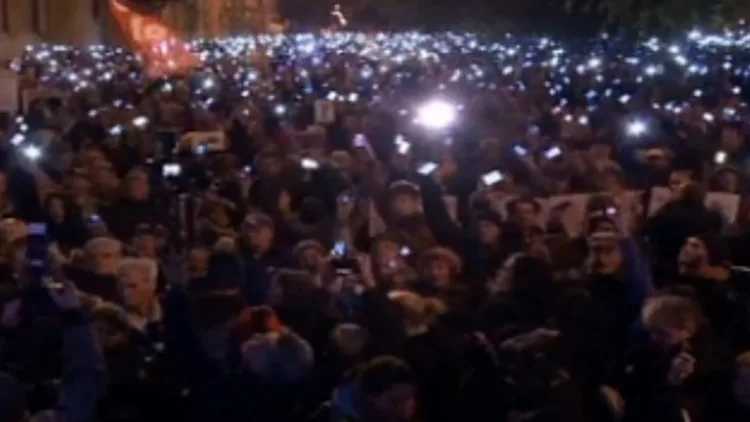 מחאה בהונגריה