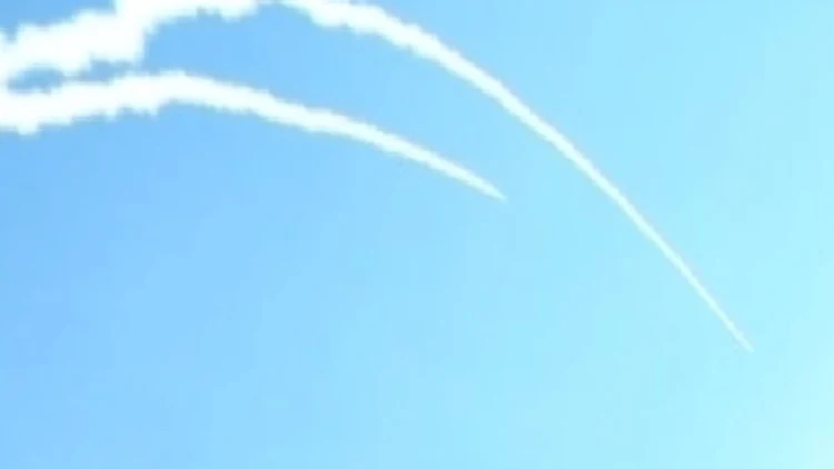 יירוט של כיפת ברזל בגוש דן