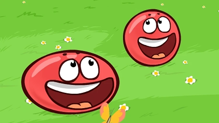 כדורים אדומים מצויירים