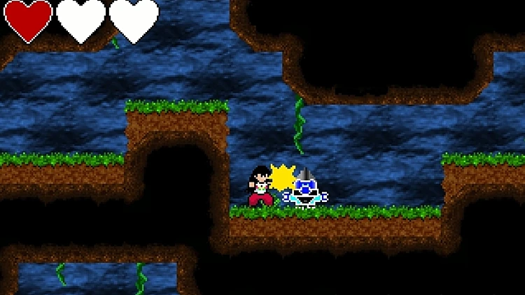 בחורה מצויירת מרביצה לגמד