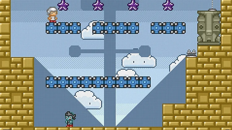 דמות קטנה מצויירת במיני מבוך