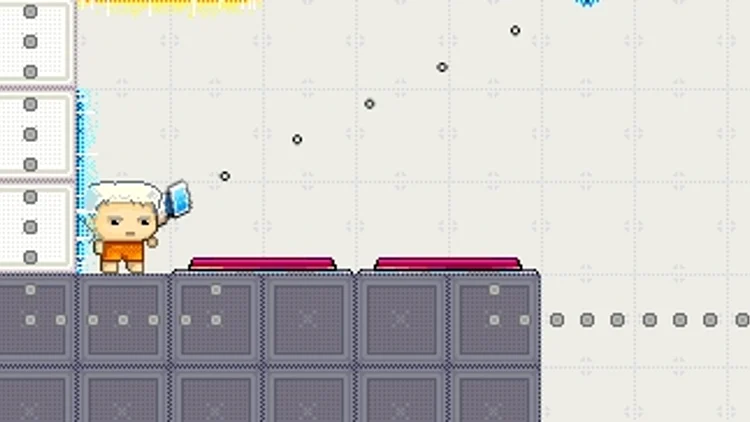 איש קטן מצויר ליד שערים בין מימדיים