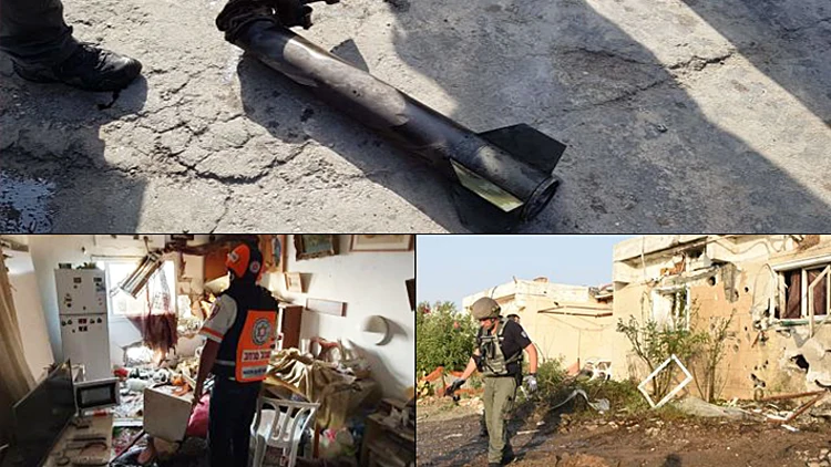 הירי לדרום נמשך: פצועה בינוני מפגיעה ישירה בבית באשקלון