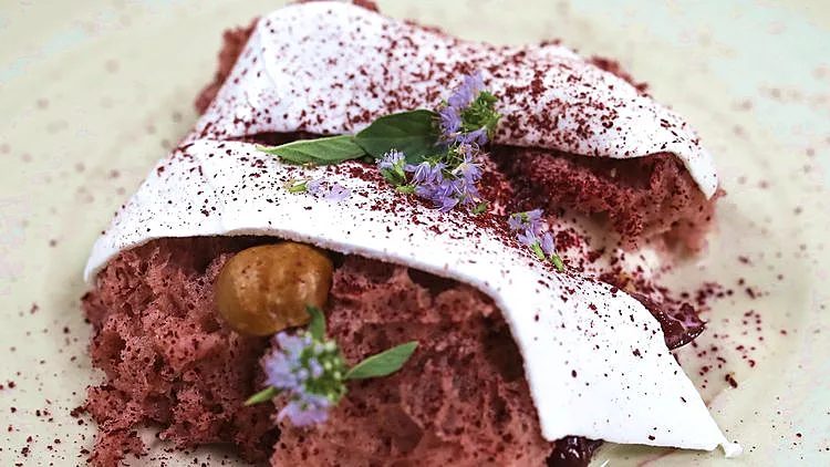 מתכון לחלמון כבוש, דובדבנים וסומק