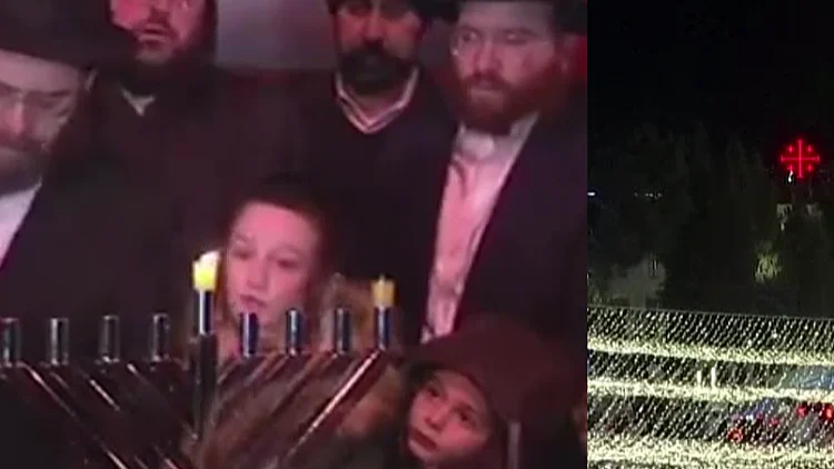 עצי אשוח וסופגניות: ברחבי העולם חגגו את חג המולד - ואת חנוכה