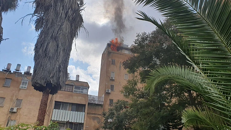 הדירה בבאר שבע אותה על פי החשד הצית הגבר